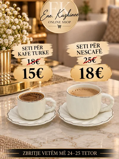 Set filxhanësh për kafe turke dhe nescafé