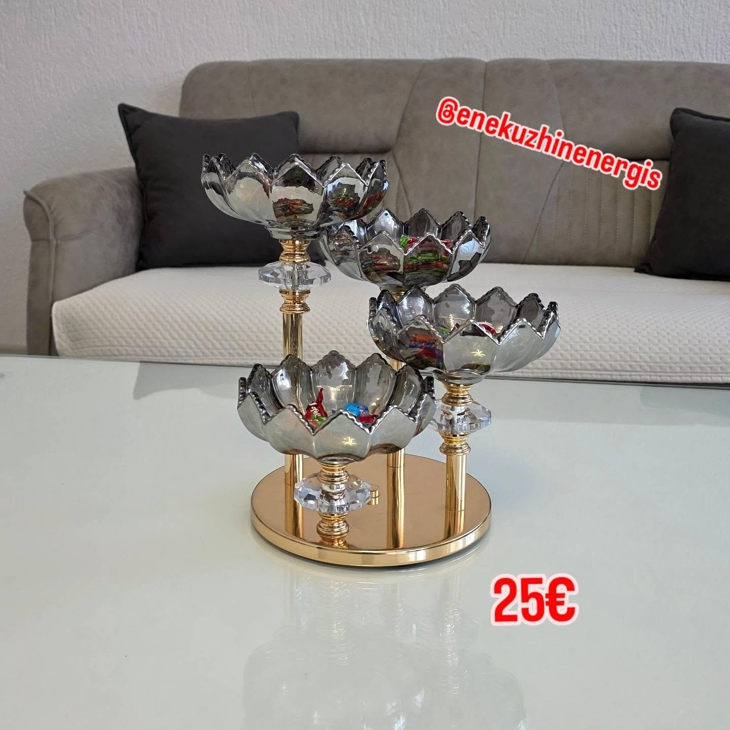 Set 6 gota çaji me tabaka – Enëkuzhine Nergis (3)