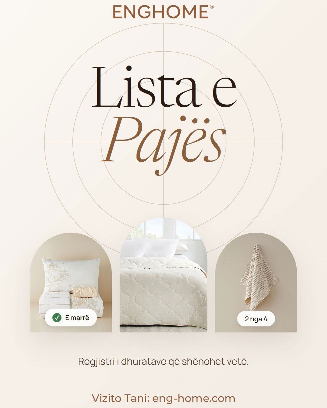 Lista e pajës online për dasmë – Eng Home