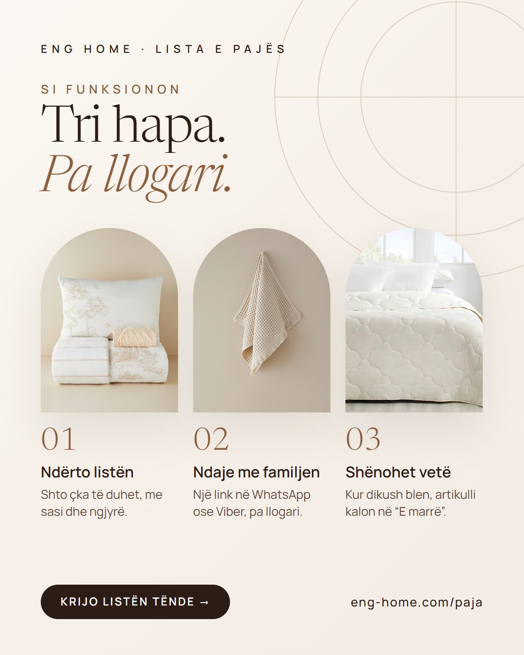 Lista e pajës online për dasmë – Eng Home (2)