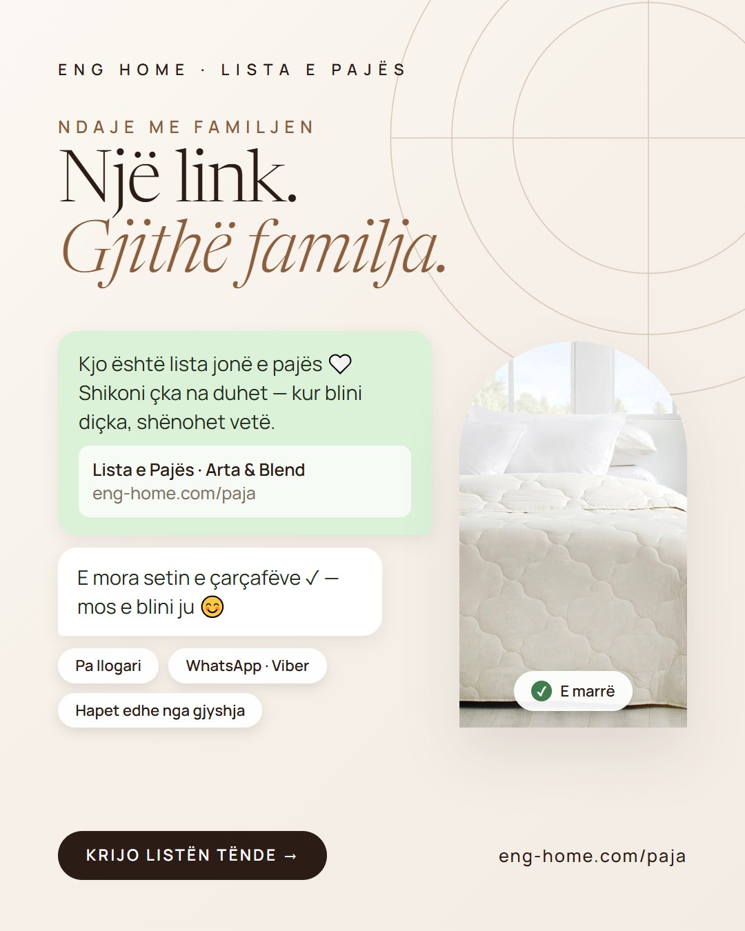 Lista e pajës online për dasmë – Eng Home (4)