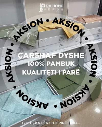 Çarshafë dyshe 100% pambuk