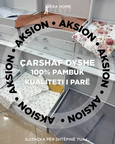 Çarshafë dyshe 100% pambuk