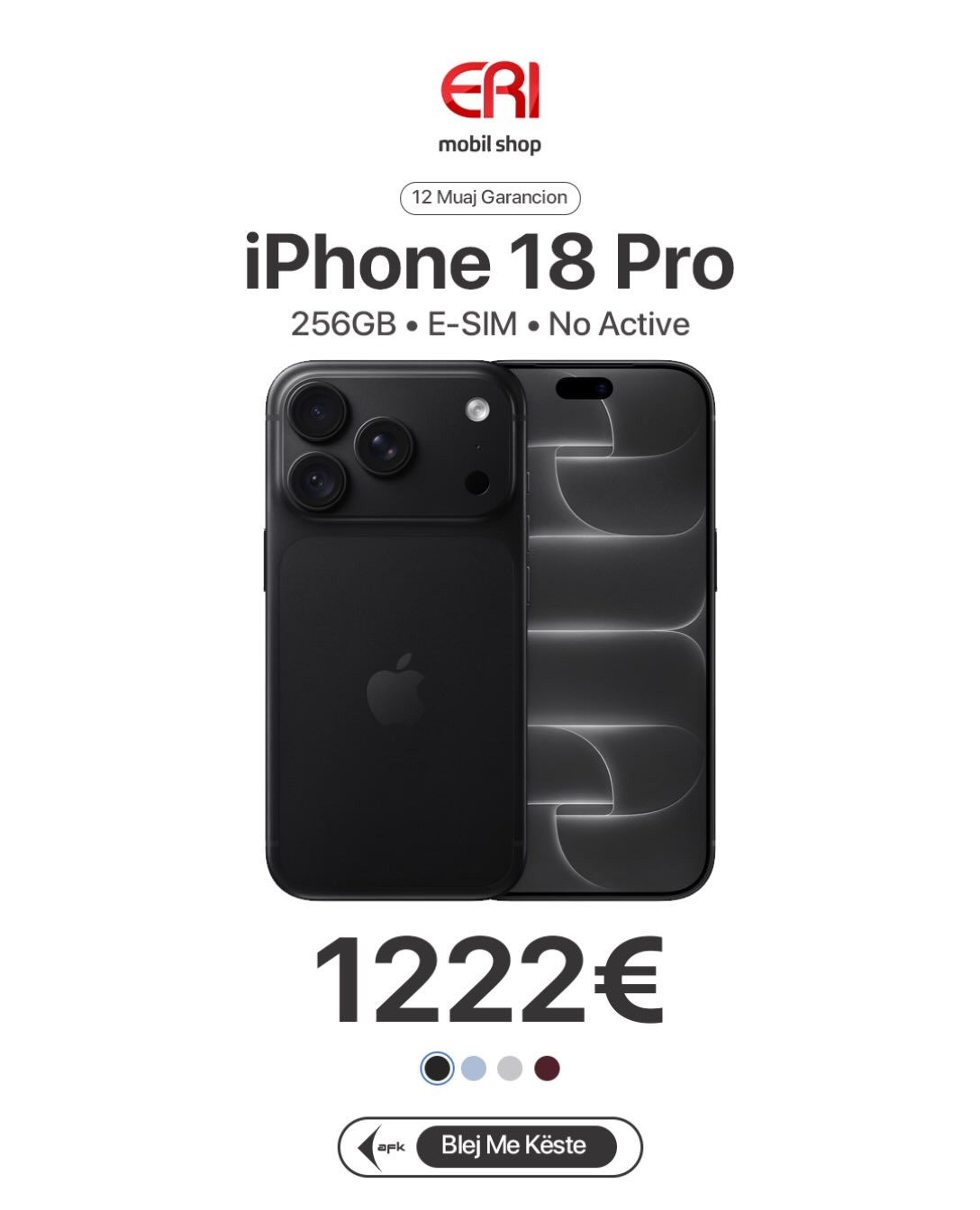 iPhone 18 Pro 256GB i zi – erimobilshop