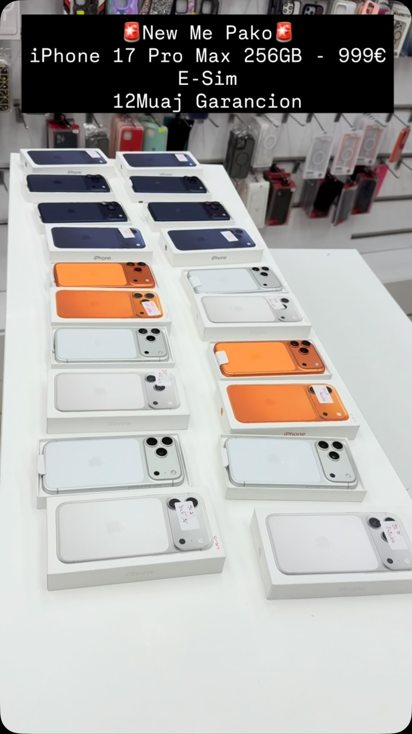 iPhone 17 Pro Max 256GB eSIM ngjyra të ndryshme – erimobilshop