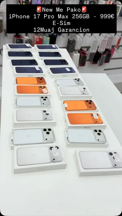 iPhone 17 Pro Max 256GB eSIM ngjyra të ndryshme