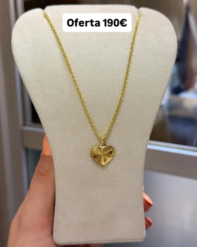 Zinxhir ari 14 karat me varëse zemër