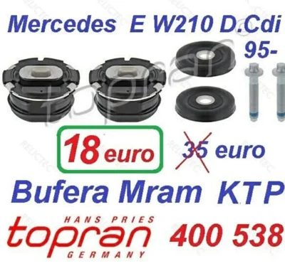 Bufera të motorit Topran për Mercedes E W210