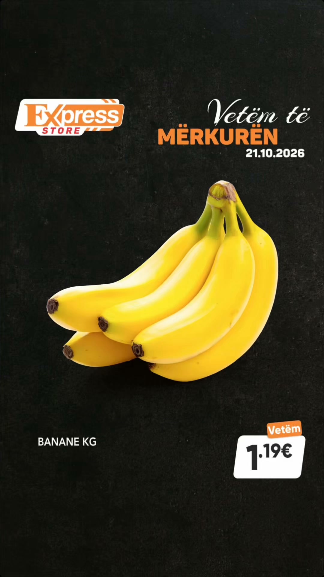 Banane të freskëta për kilogram – Express Store