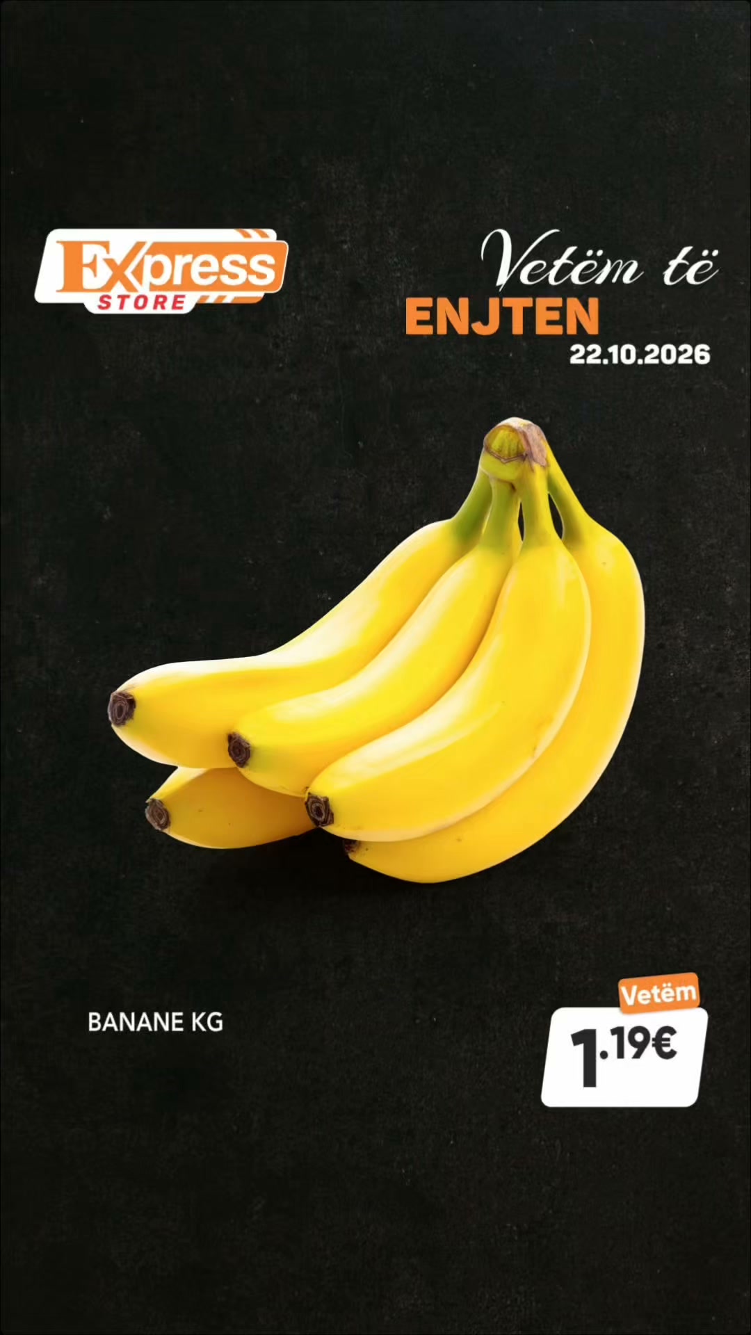 Banane të freskëta për kilogram – Express Store