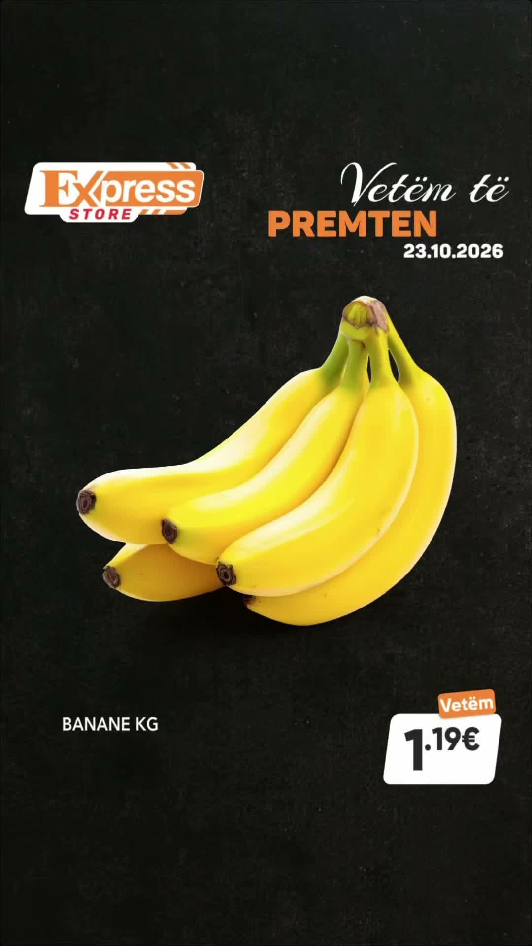 Banane të freskëta për kilogram – Express Store