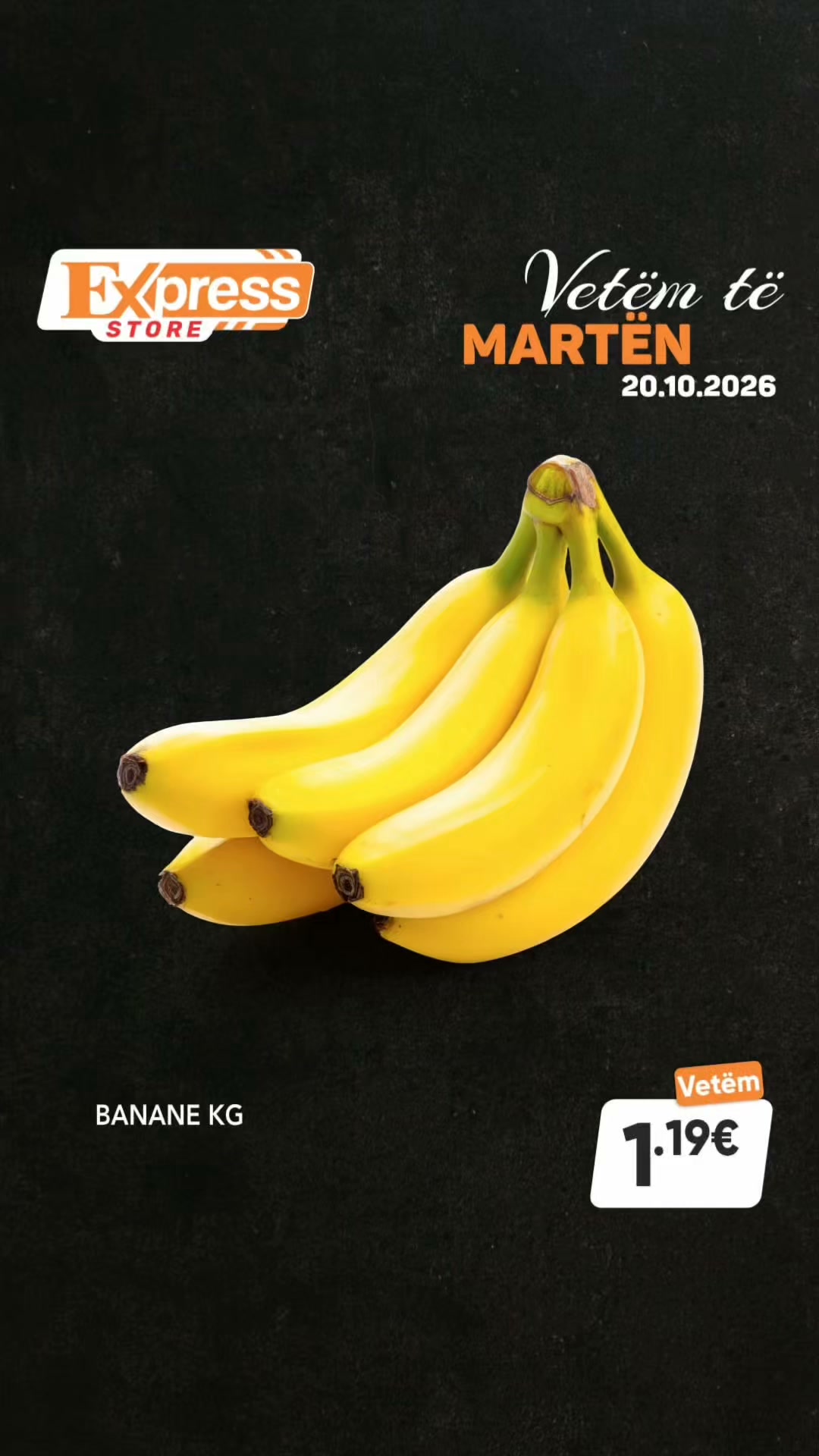 Banane të freskëta për kilogram – Express Store