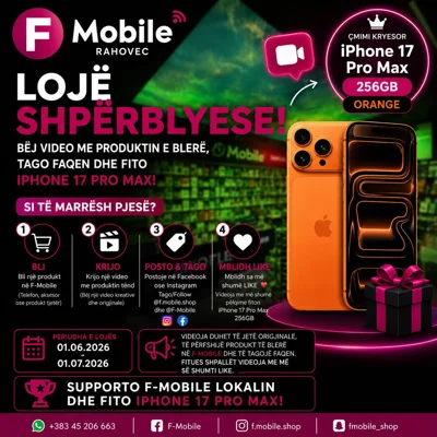 Lojë shpërblyese me iPhone 17 Pro Max