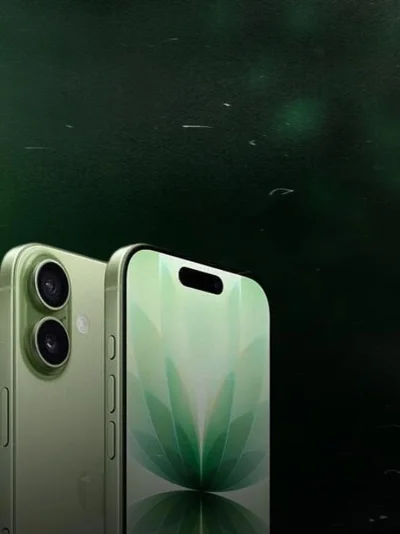 Telefon iPhone në ngjyrë të gjelbër