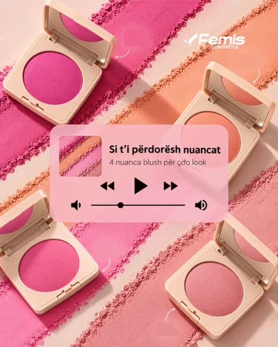Ruzh faqesh Claraline Delicate Blush në 4 nuanca