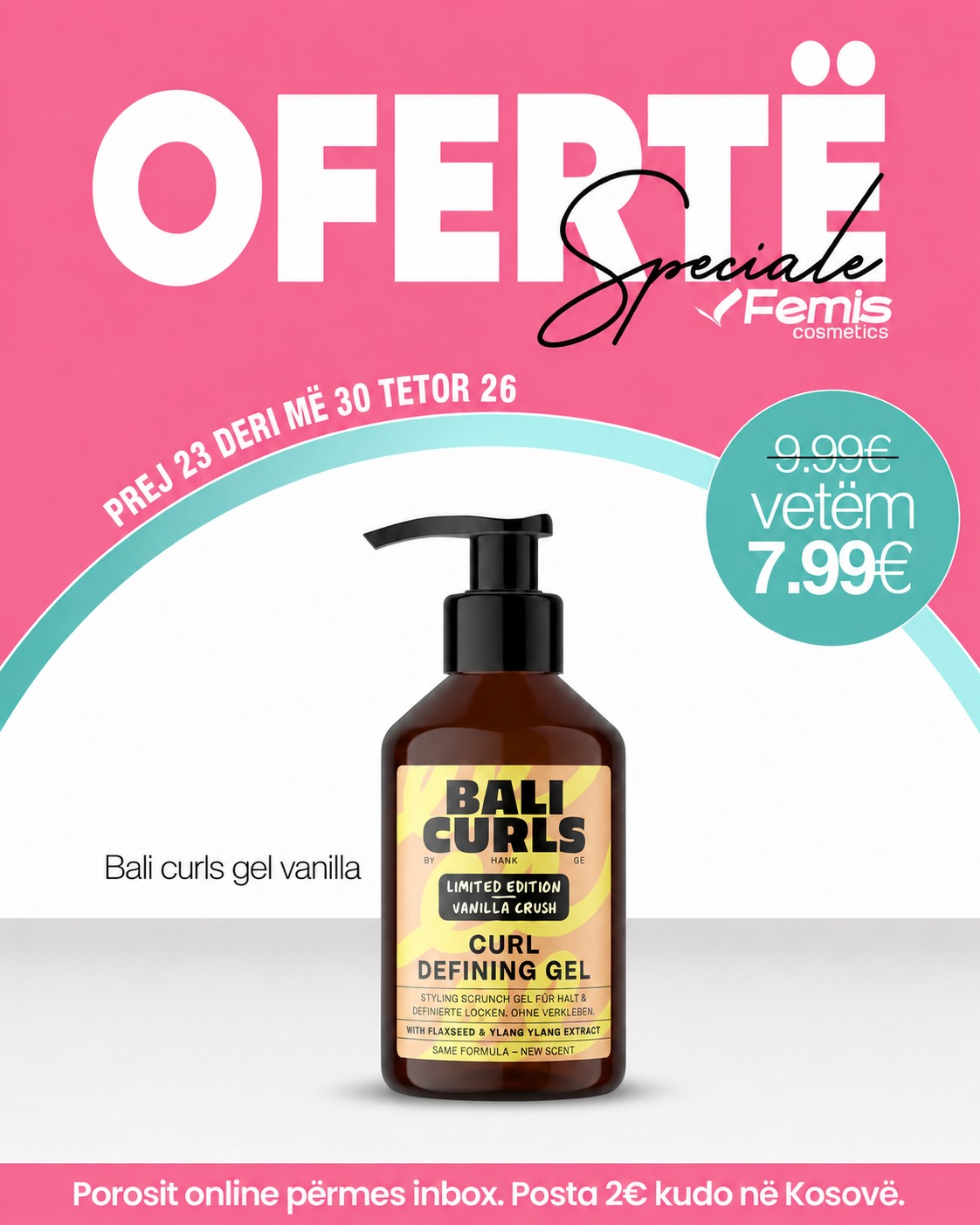 Krem kaçurrelash Bali Curls me vanilje – FemisCosmetics (2)