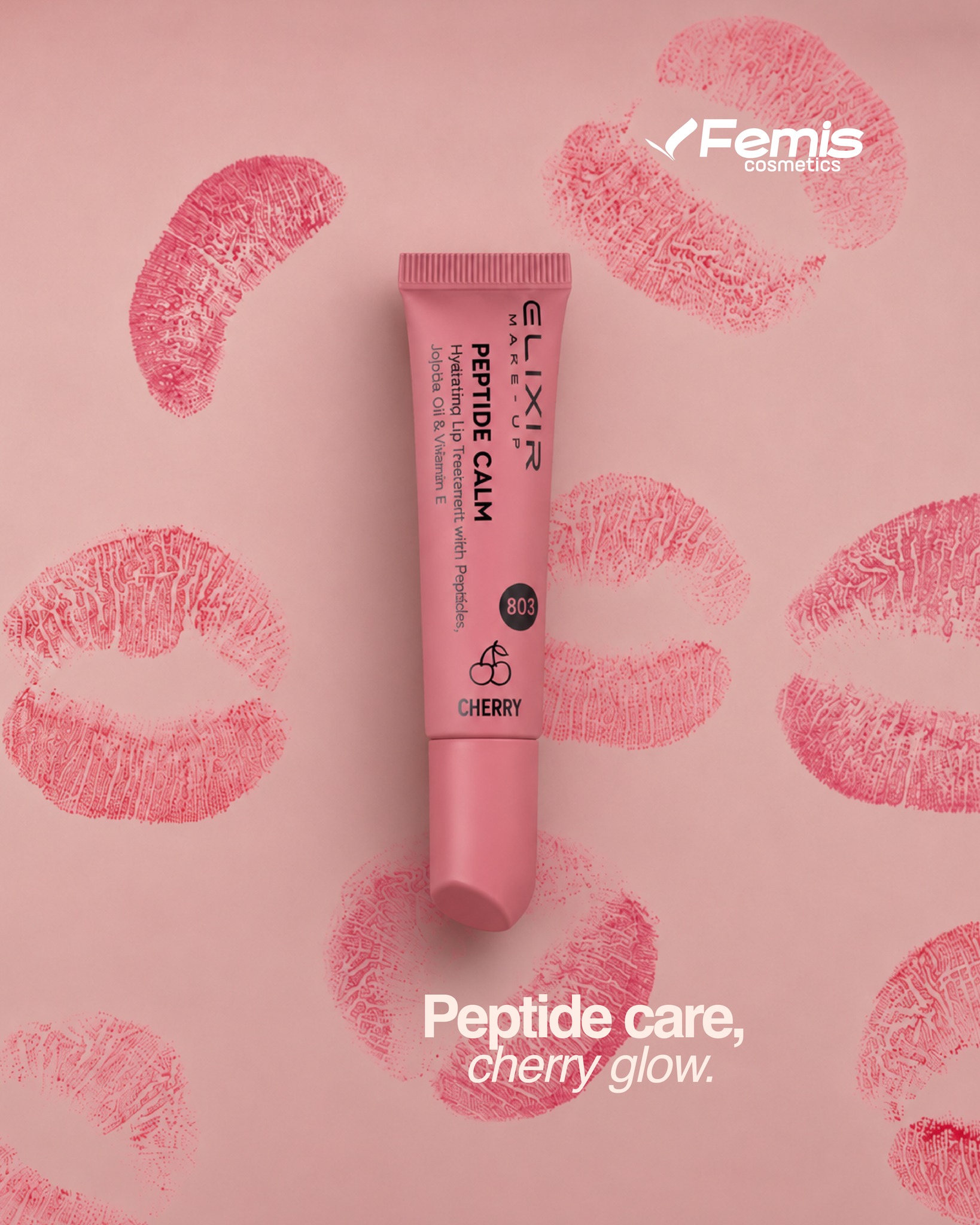 Balsam buzësh Elixir Peptide Calm 803 Cherry – FemisCosmetics
