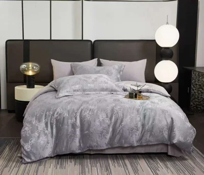 Set çarçafësh dopio 6 pjesë gri