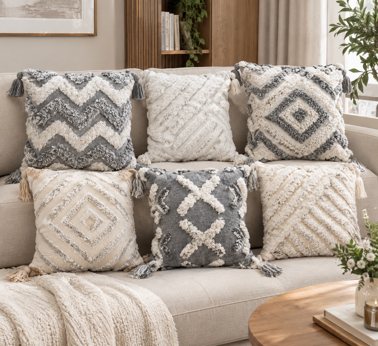 Këllëfë jastëku dekorativë 45x45 cm – FerizajHome - Porosit Online