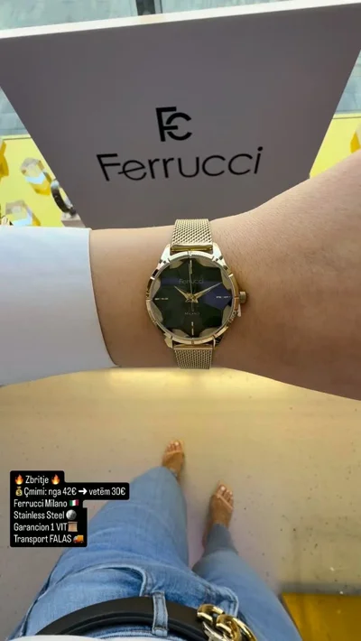 Orë Ferrucci Milano e artë me fushë të zezë