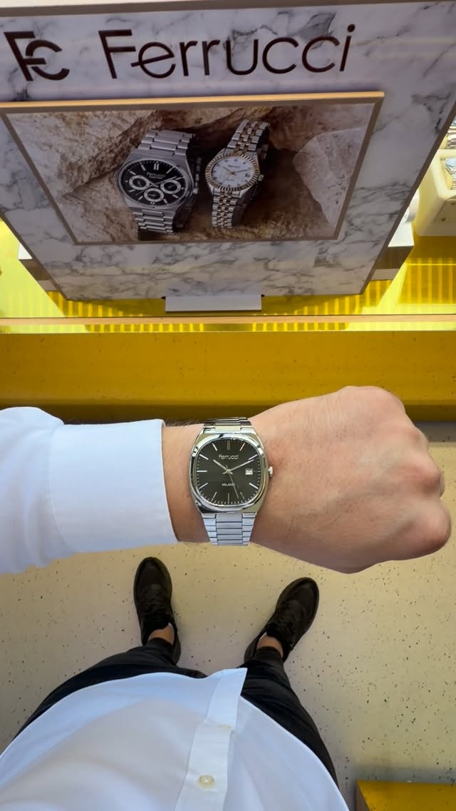 Orë Ferrucci Milano inox për meshkuj, fushë jeshile – Ferrucci Kosovo & Albania Official