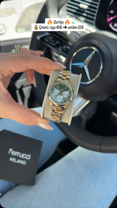 Orë Ferrucci Milano dyngjyrëshe me fushë jeshile