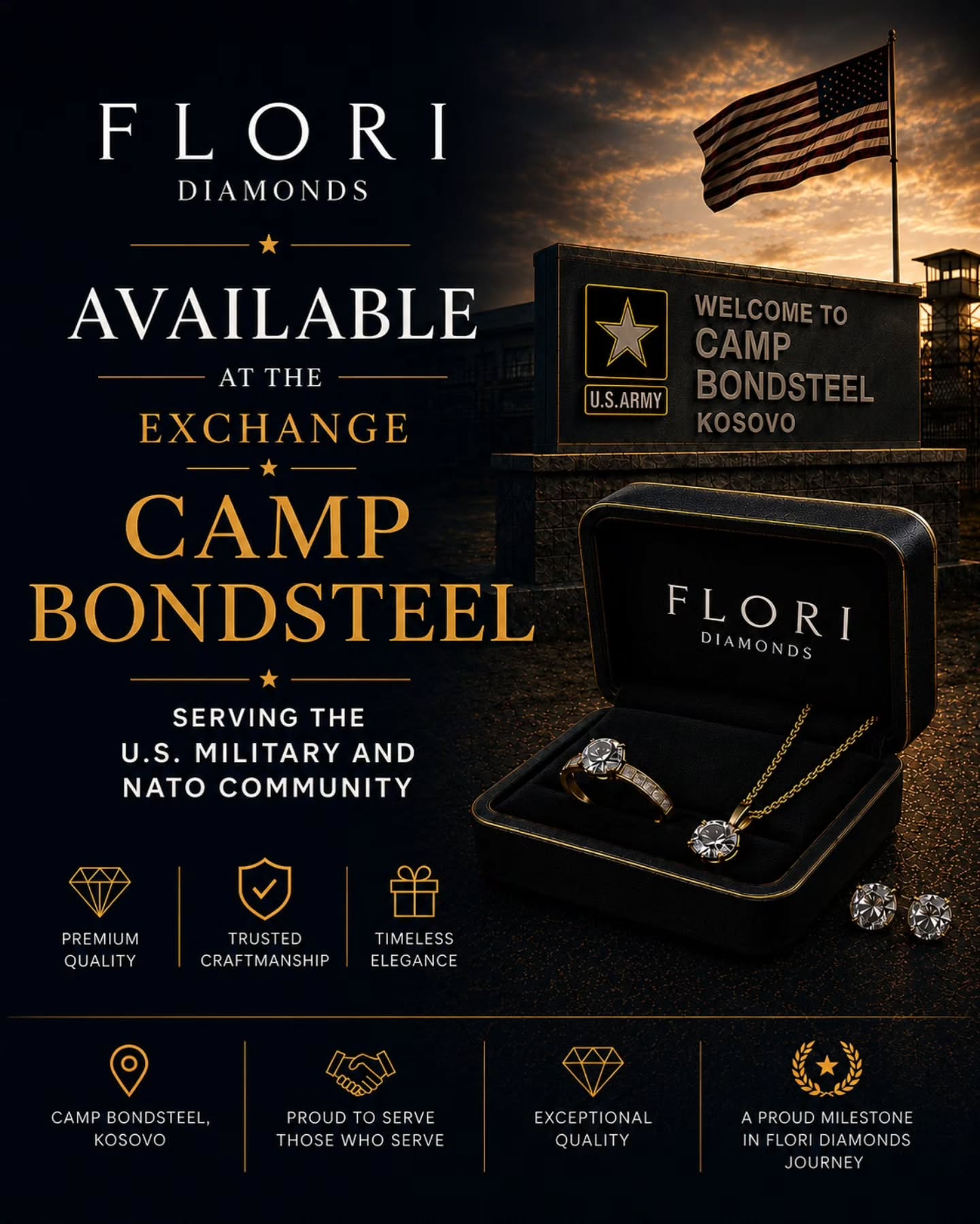 Unazë, gjerdan dhe vathë me diamante – FLORI Diamonds