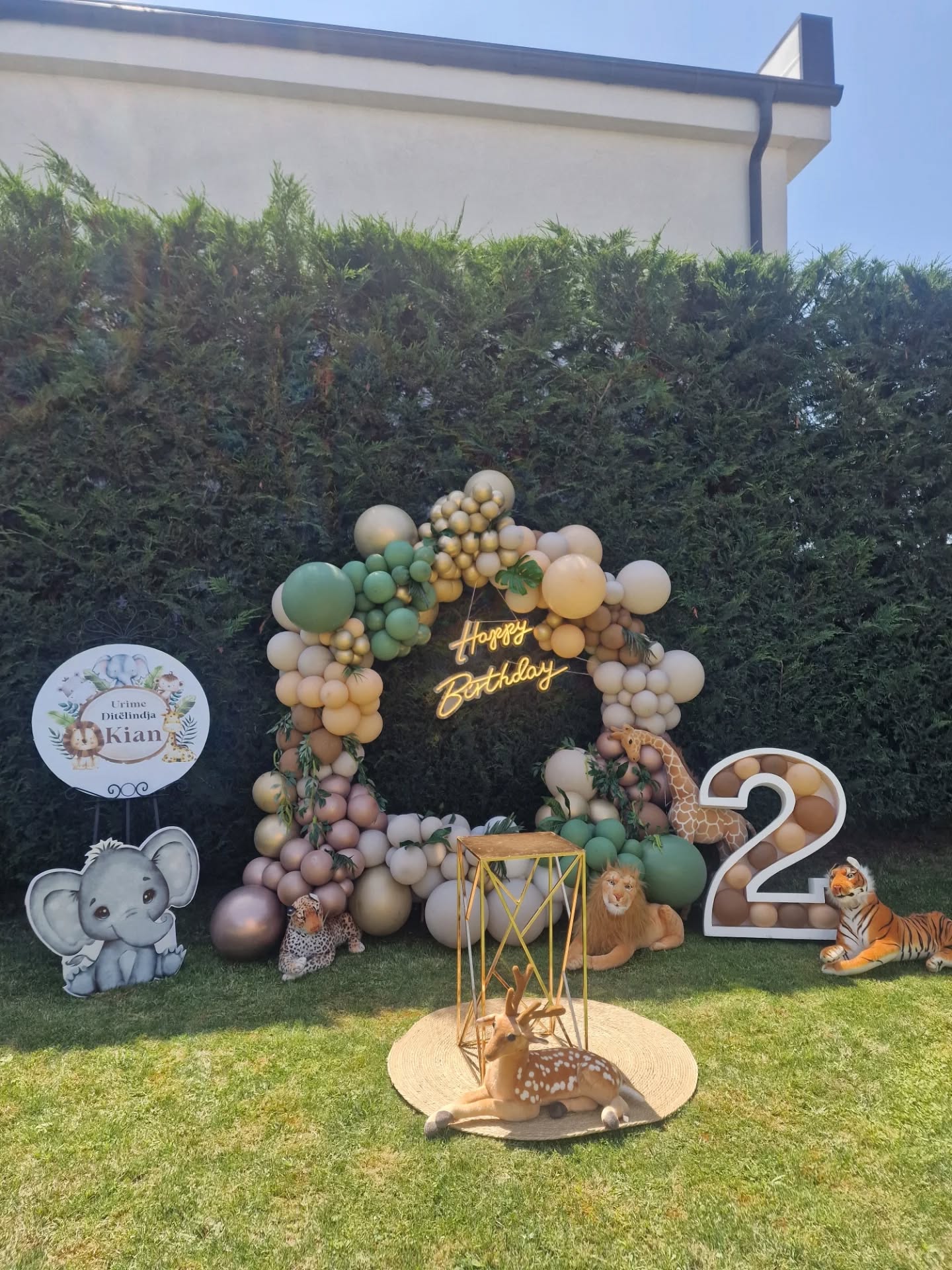 Dekor safari me balona për 2 vjeç – Flowers Decor Ferizaj (2)