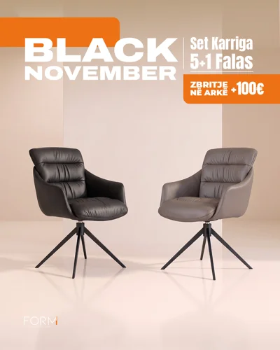 Karrige ngrënieje të zeza dhe gri me krahë