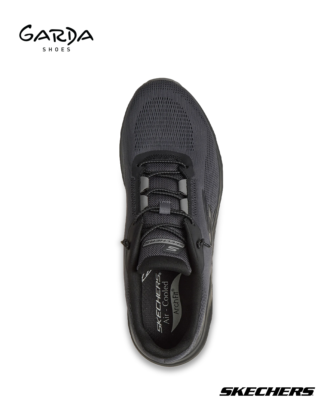Atlete Skechers gri të errëta për meshkuj – GARDA shoes (2)
