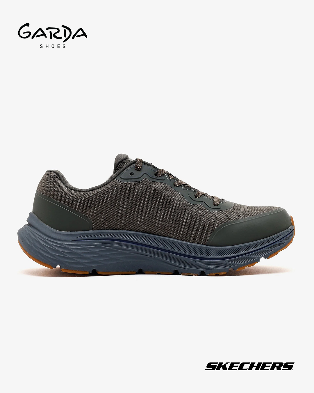 Atlete Skechers kafe me shollë portokalli për meshkuj – GARDA shoes (3)