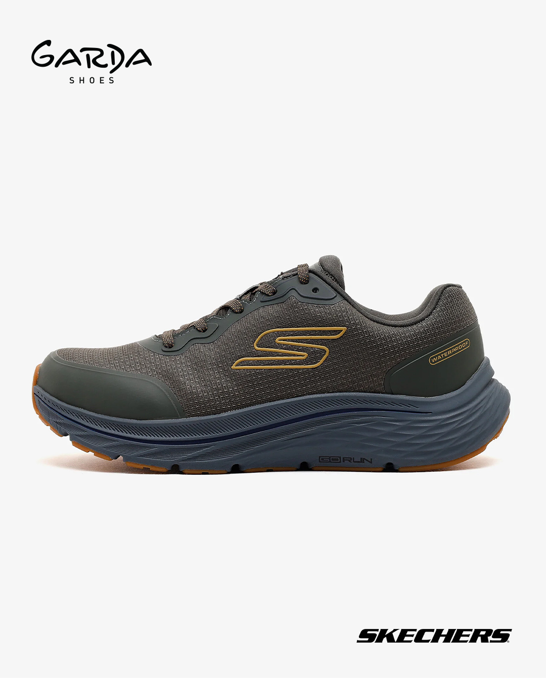 Atlete Skechers kafe me shollë portokalli për meshkuj – GARDA shoes (4)