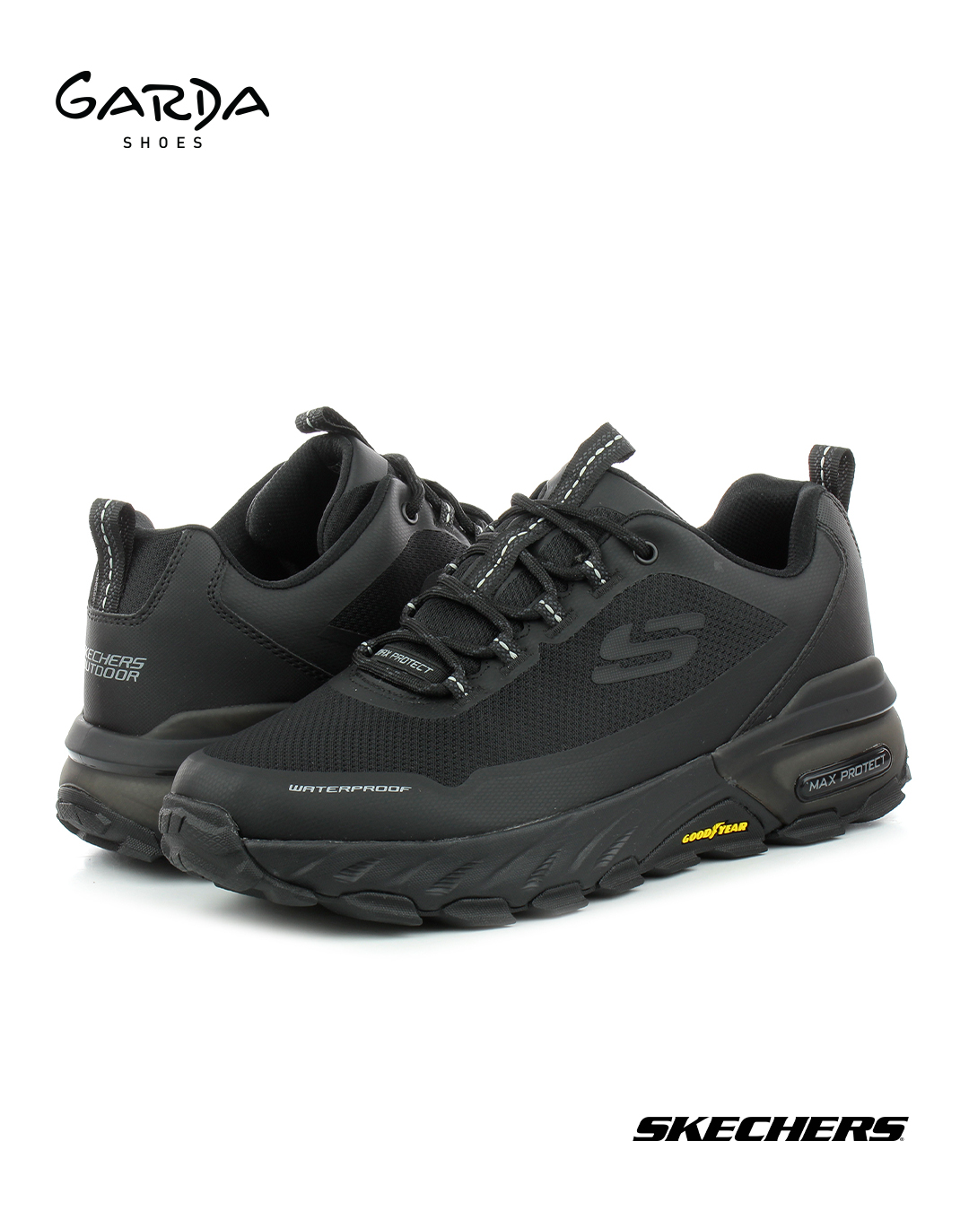 Atlete Skechers tërësisht të zeza për meshkuj – GARDA shoes