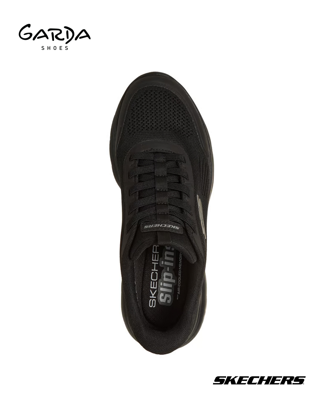 Atlete Skechers Slip-ins të zeza për meshkuj – GARDA shoes