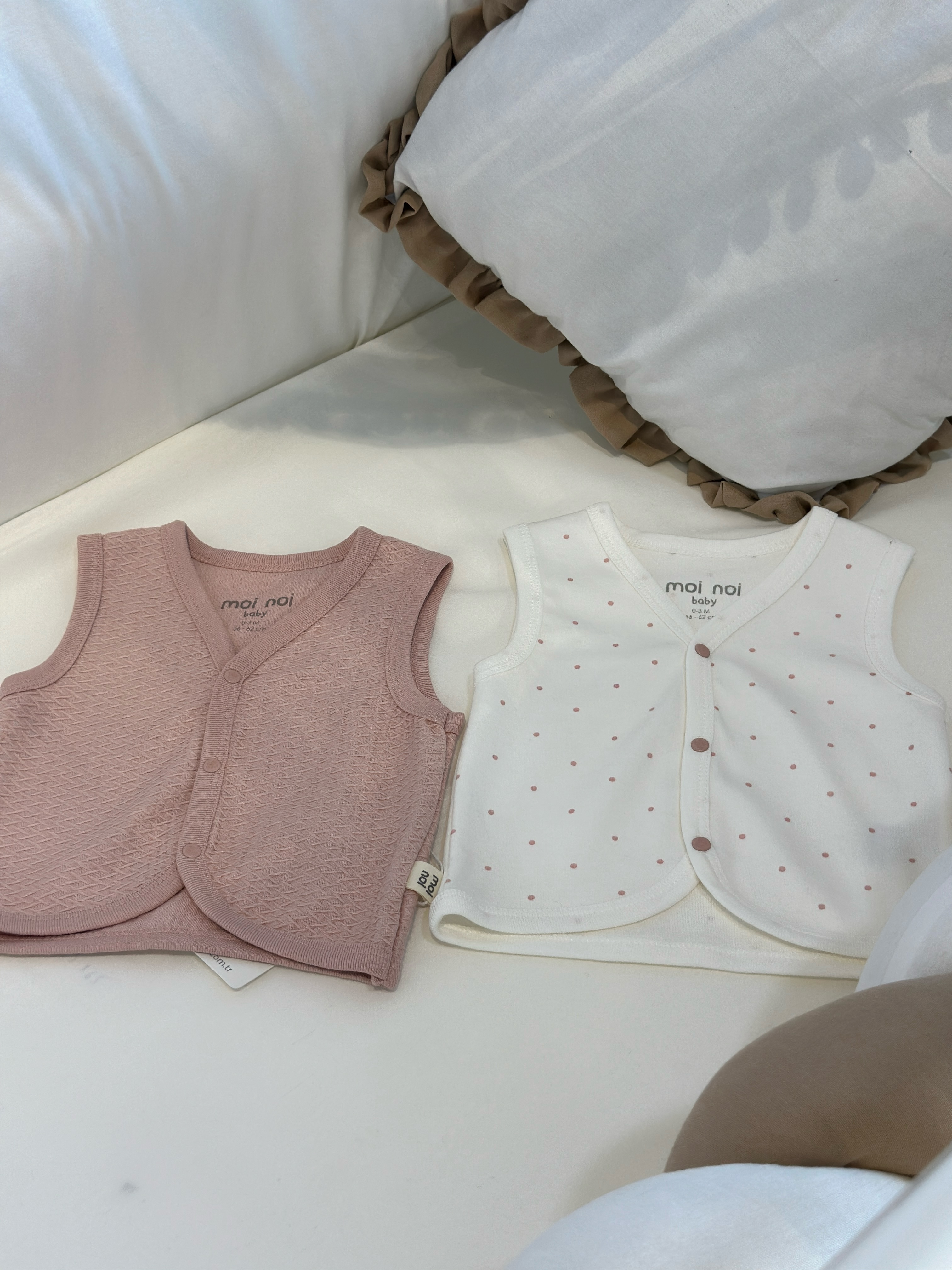Jelekë për beba 100% pambuk, set me dy – Gencbebe.ks