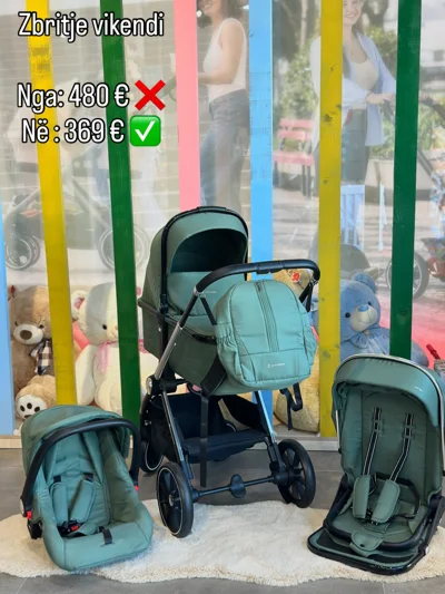 Karrocë për beba 3 në 1 me çantë
