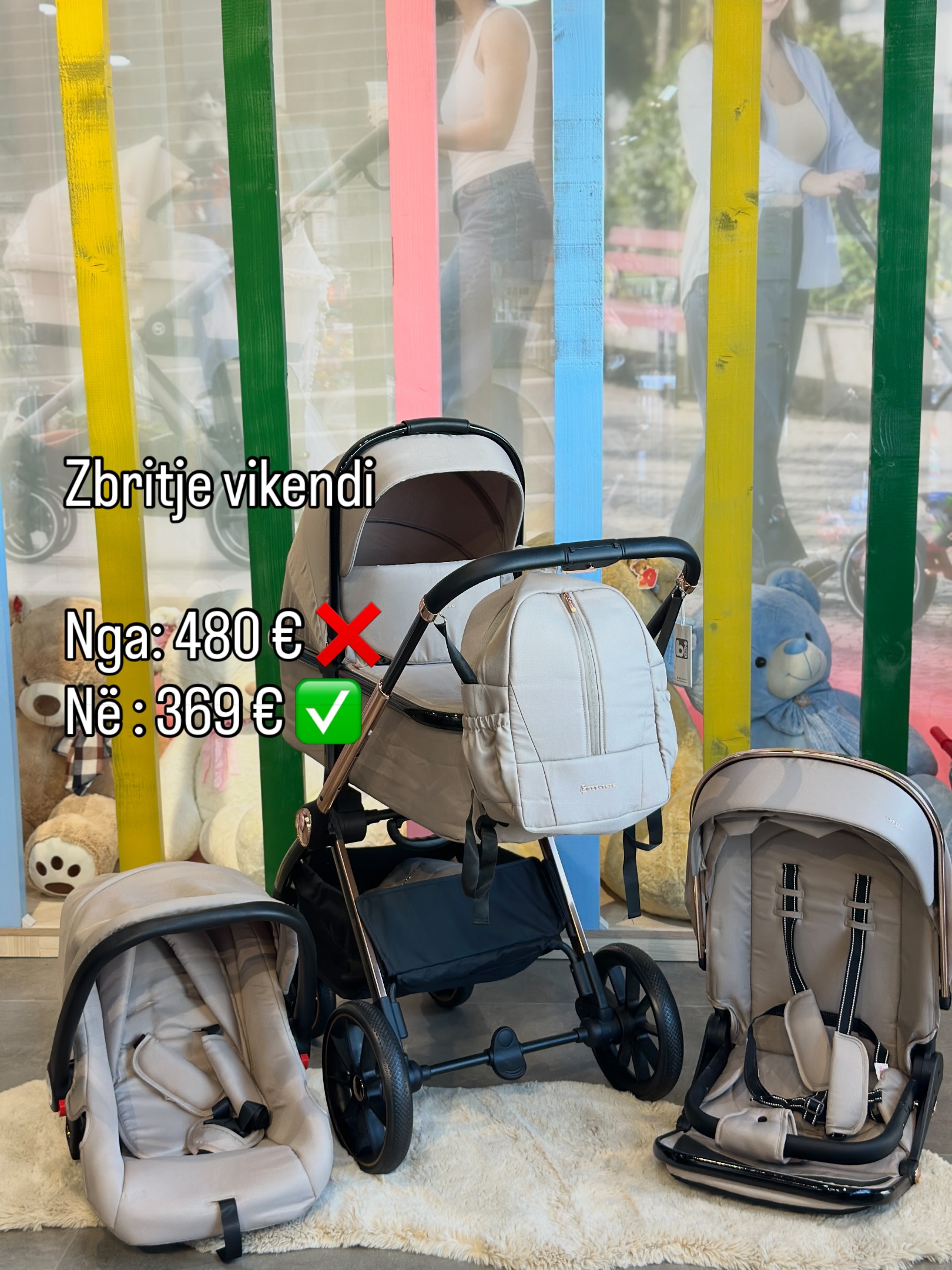 Karrocë për beba 3 në 1 me çantë – Gencbebe.ks (3)