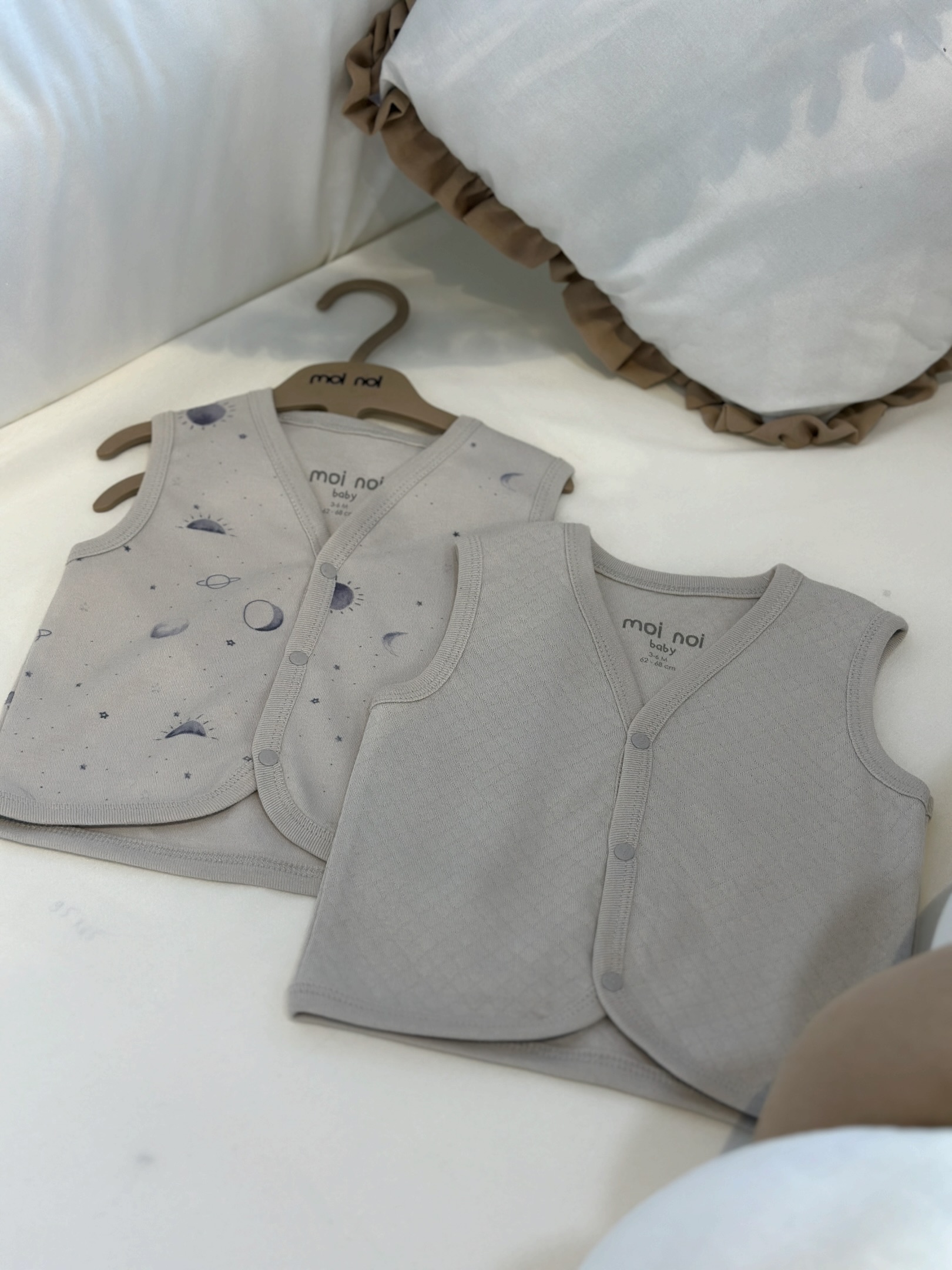 Jelekë për beba 100% pambuk, set me dy – Gencbebe.ks
