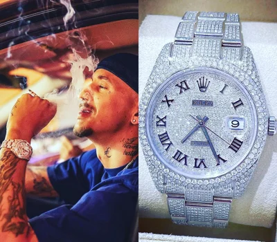 Orë Rolex Datejust 41mm e mbuluar me diamante