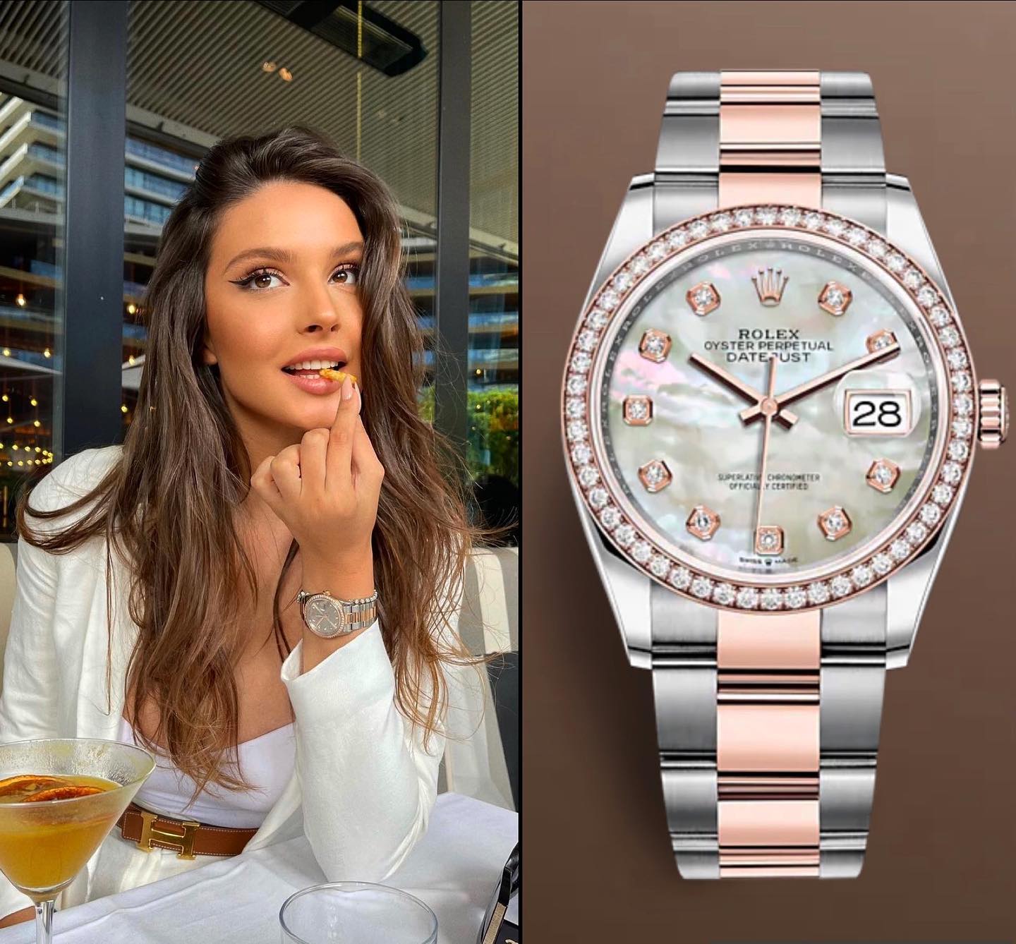 Orë Rolex Datejust me diamante në kornizë – Geneva.watches.prishtina