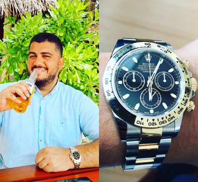 Orë Rolex Daytona çelik dhe ari 18 karat