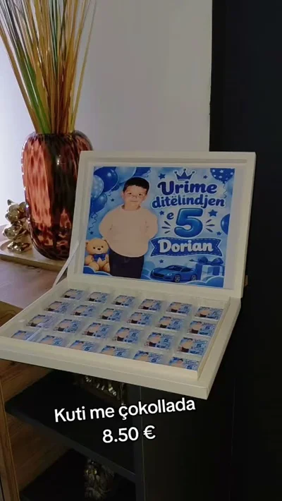 Kuti me çokollata për ditëlindje fëmije