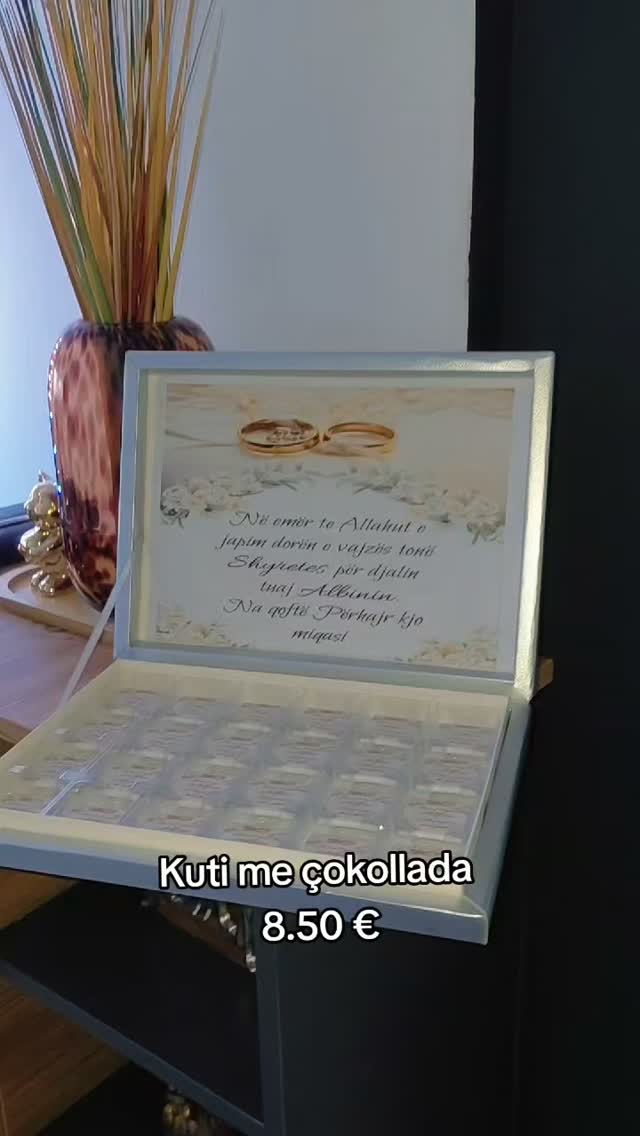Kuti me çokollata me unaza fejese – gift.shopp.ks