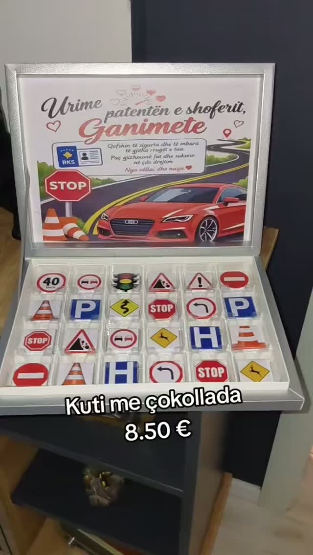 Kuti me çokollata për patentë shoferi – gift.shopp.ks