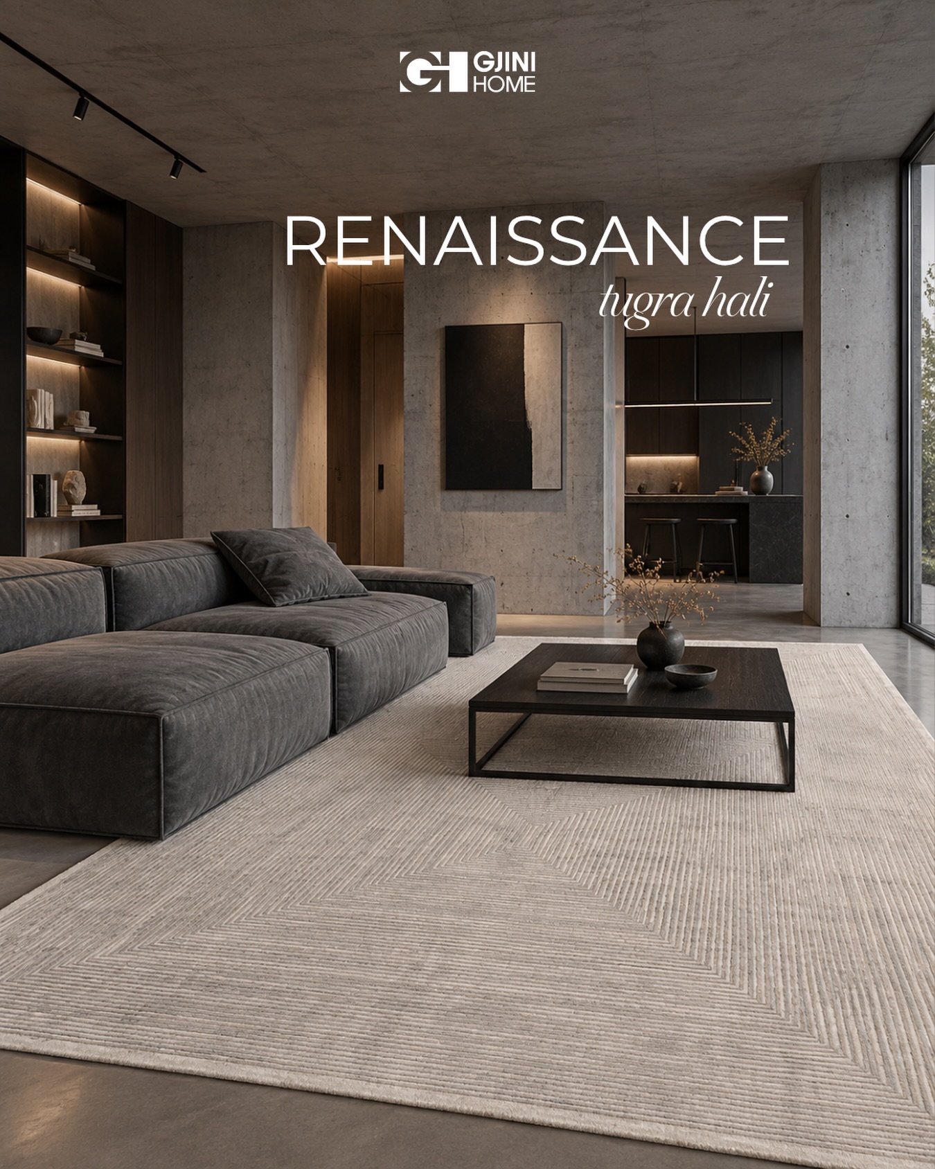 Tepih Renaissance bezhë minimalist – Gjini Carpet and Home