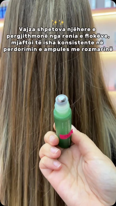 Ampulë me rozmarinë kundër rënies së flokëve
