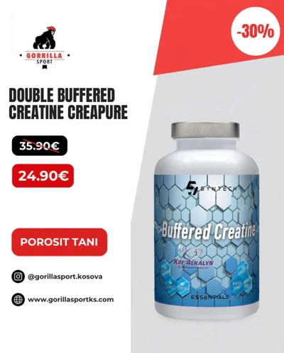 Kreatinë Creapure Double Buffered në kapsula