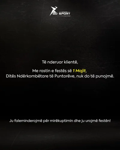 Njoftim për festën e 1 Majit