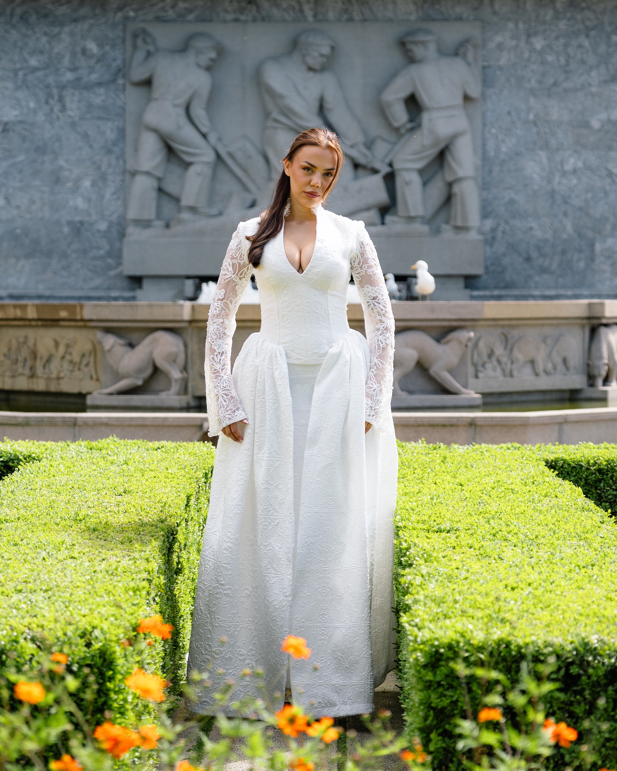 Fustan nusërie me dantella dhe mëngë të gjata – Handmade Dresses Kosovo 🤍