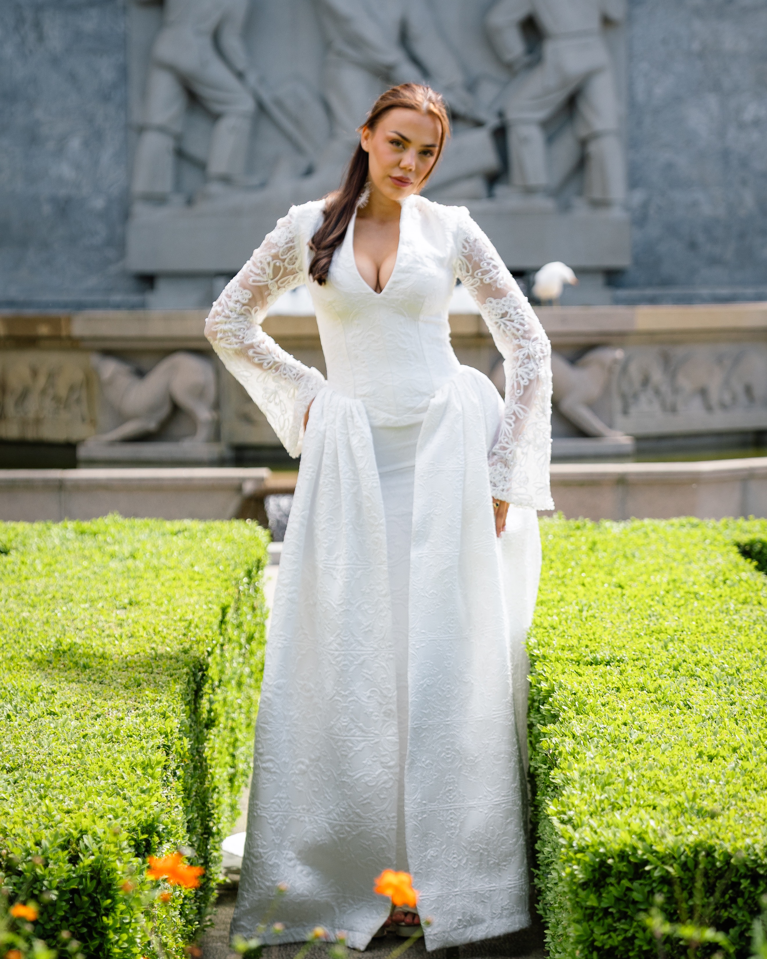 Fustan nusërie me dantella dhe mëngë të gjata – Handmade Dresses Kosovo 🤍 (4)